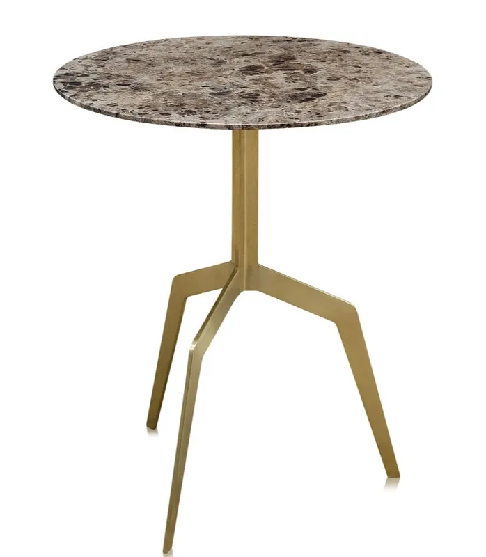 Markenware Casa Padrino tavolino da pranzo di lusso oro 50 x H. 60 cm - Mobili Soggiorno
