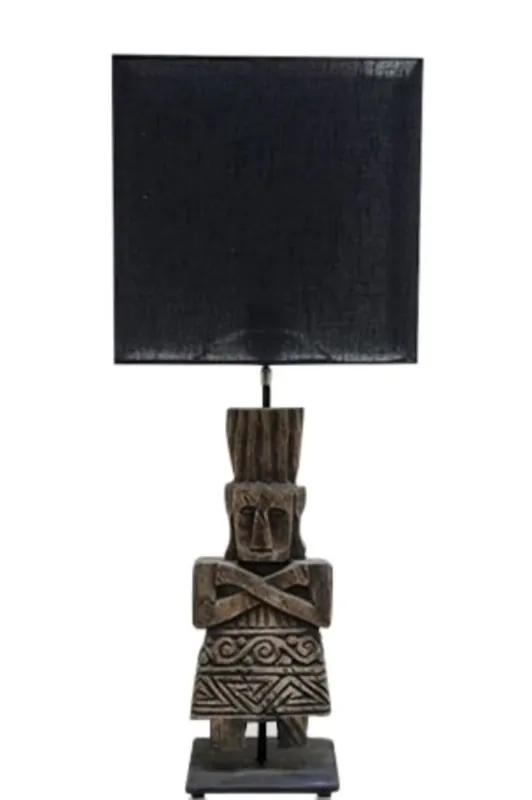 Casa Padrino lampada da tavolo di lusso con lampada nera 30 x 15 x H. 74 cm - Edizione Limitata Versand Am Gleichen Tag