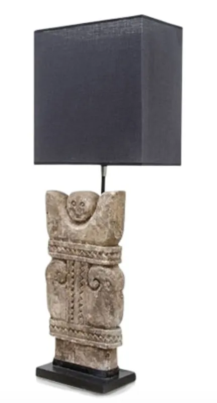Sichere Zahlung Casa Padrino lampada da tavolo di lusso con paralume blu scuro 30 x 15 x H. 78 cm - Edizione Limitata