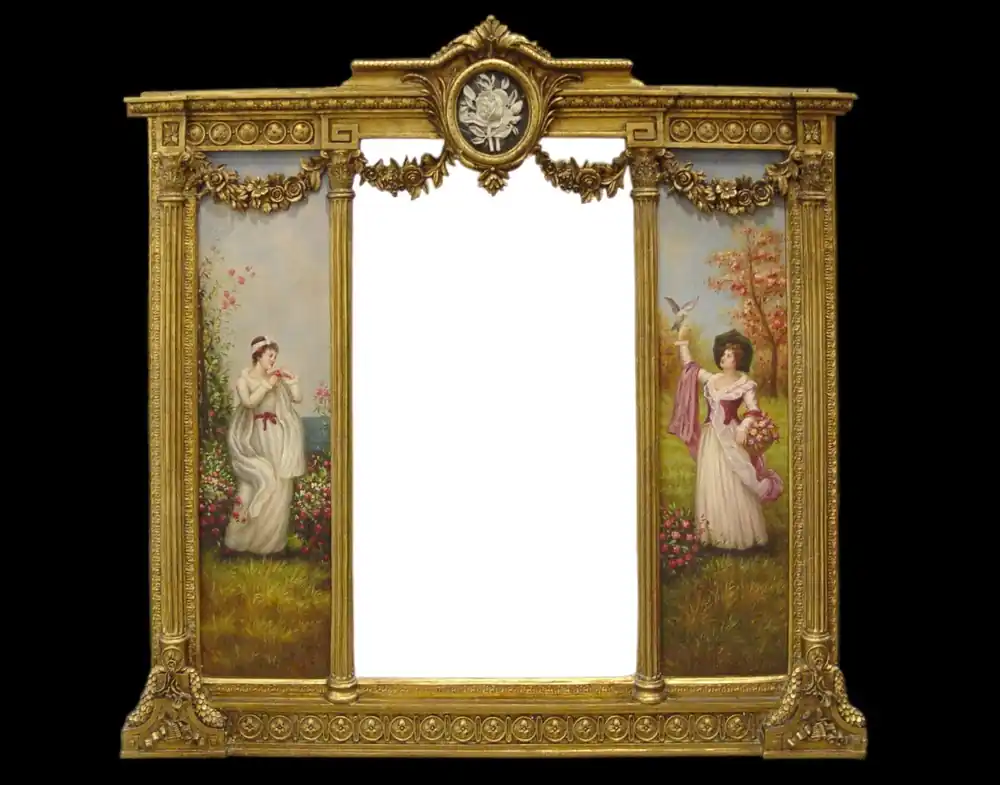 Sichere Zahlung Specchio oro Barocco Casa Padrino B 152,5 cm x H.146,4 cm - Specchio barocco a parete
