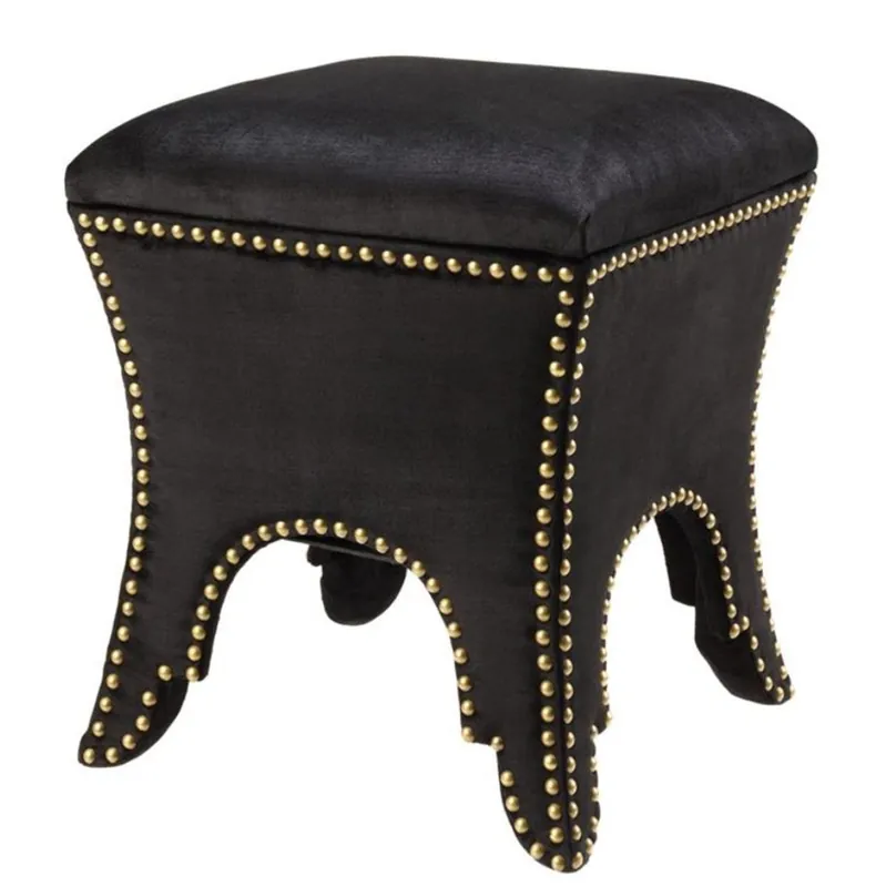 Top-Angebot Casa Padrino sgabello da lusso nero 39 x 39 x H. 45 cm - Mobili per Alberghi