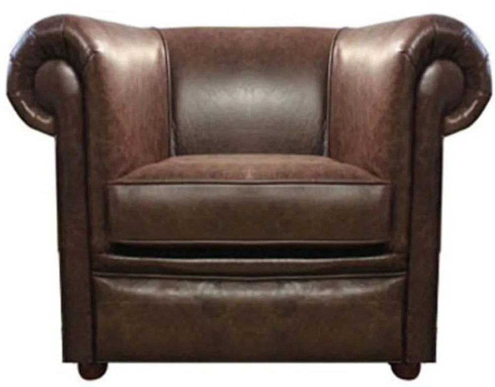 Casa Padrino poltrona in vera pelle marrone scuro 110 x 90 x H. 80 cm - Mobili di Lusso per Soggiorno Beliebt
