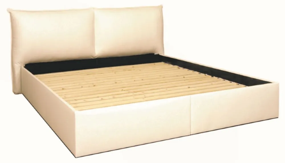 Online Kaufen Casa Padrino Letto Bianco - Mobili Camera da Letto in Vera Pelle