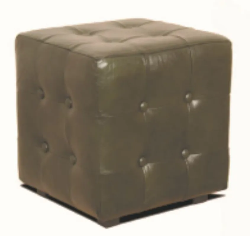 Casa Padrino Chesterfield sgabello in vera pelle 40 x 40 x H. 42 cm - Mobili di Lusso Heißes Angebot