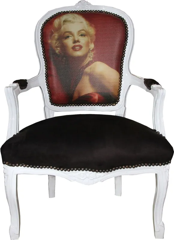 Ausverkauf Sedia da salotto barocca Casa Padrino Marilyn Monroe - Mobili stile barocco antico - Mod3 - Edizione limitata