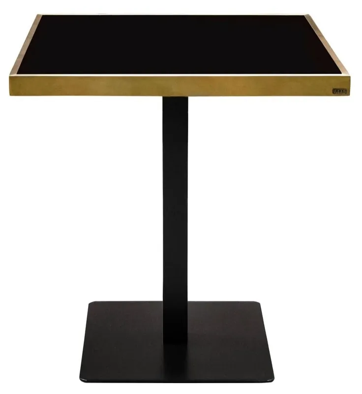 Casa Padrino tavolo da pranzo di lusso nero / oro 70 x 70 x H. 76 cm - Mobili per Sala da Pranzo Begrenztes Angebot