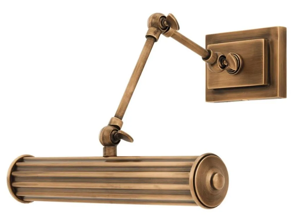 Heißes Angebot Casa Padrino lampada da parete di lusso in ottone anticato 30 x 34 x H. 21 cm - Arredo Hotel