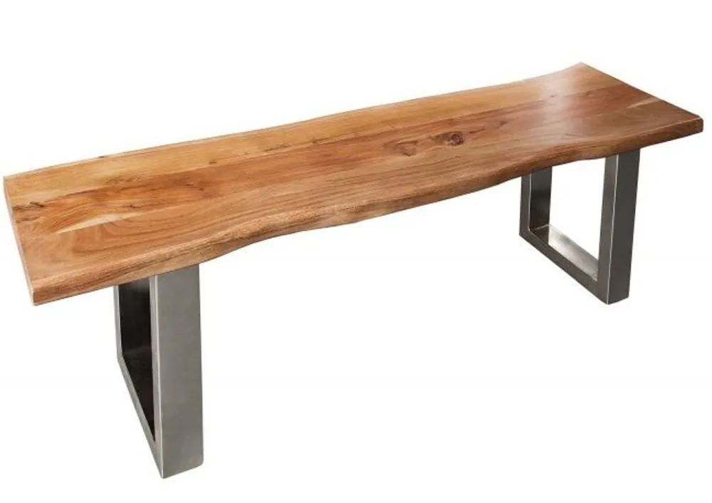 Panca design Casa Padrino in legno massello di acacia larghezza 160 cm, altezza 40 cm Preiswert
