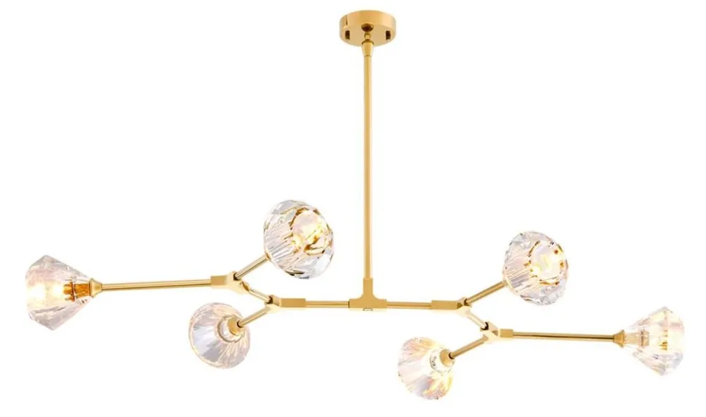 Direkt Vom Hersteller Casa Padrino lampadario di lusso oro 133 x 88 H. 14 cm - Arredamento Ristorante Hotel