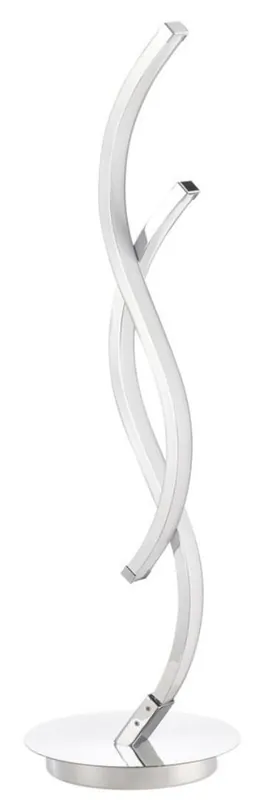 Wochenendangebot Casa Padrino lampada da tavolo a LED di lusso argento Ø 15 x H. 50 cm - Lampada da Tavolo di Design