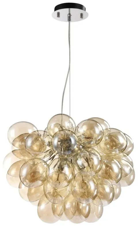 Top-Preis Casa Padrino lampada a sospensione di lusso in design a forma di uva cognac Ø 44-50 x H. 40 cm - Mobili di Design