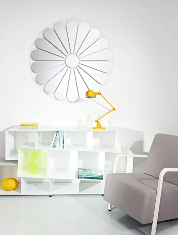 Casa Padrino specchio da parete lusso con motivo floreale Ø 105 cm - Specchio Design Finale Aktion
