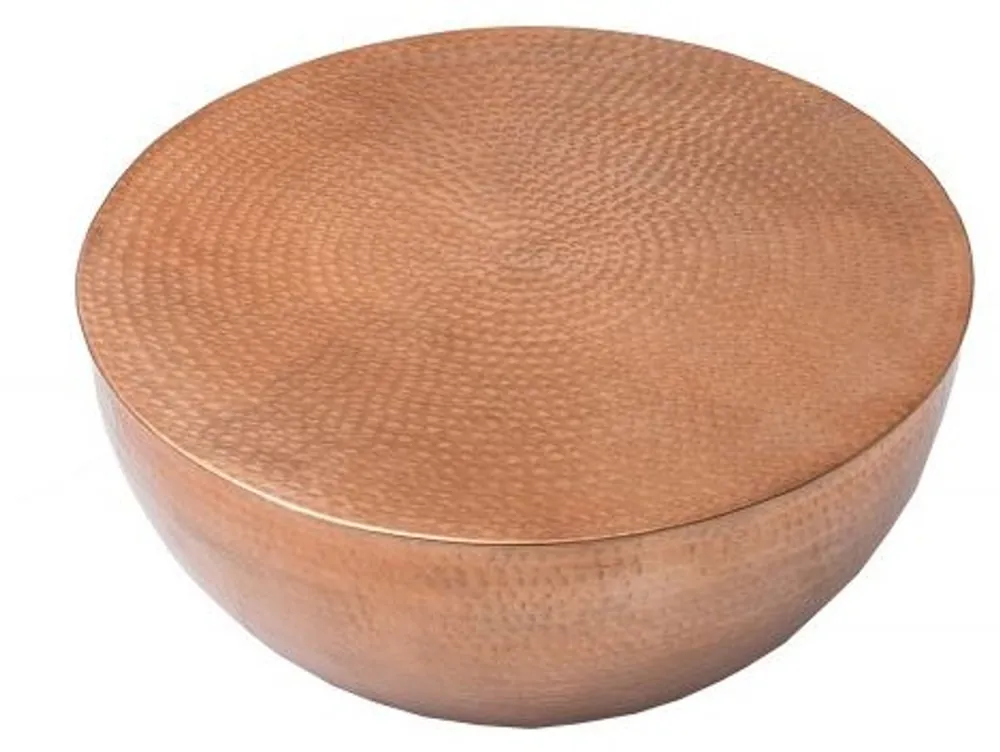 Bestseller Tavolino da salotto di lusso Casa Padrino in rame da 68 cm in alluminio - tavolo da salotto del salotto - unico nel suo genere