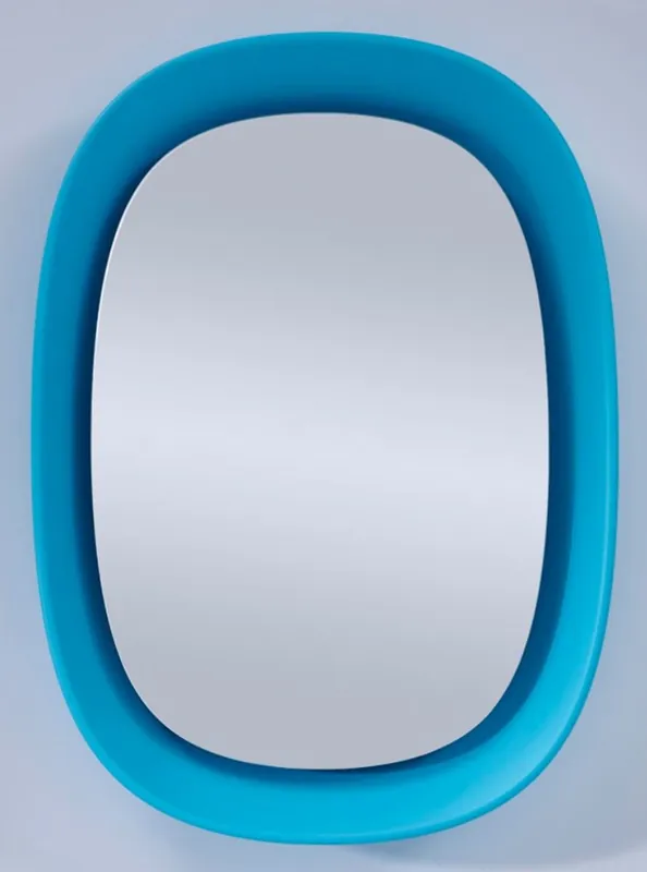 Casa Padrino specchio design di lusso blu 70 x H. 97 cm - Specchio da Parete Design con Luce Rabatt
