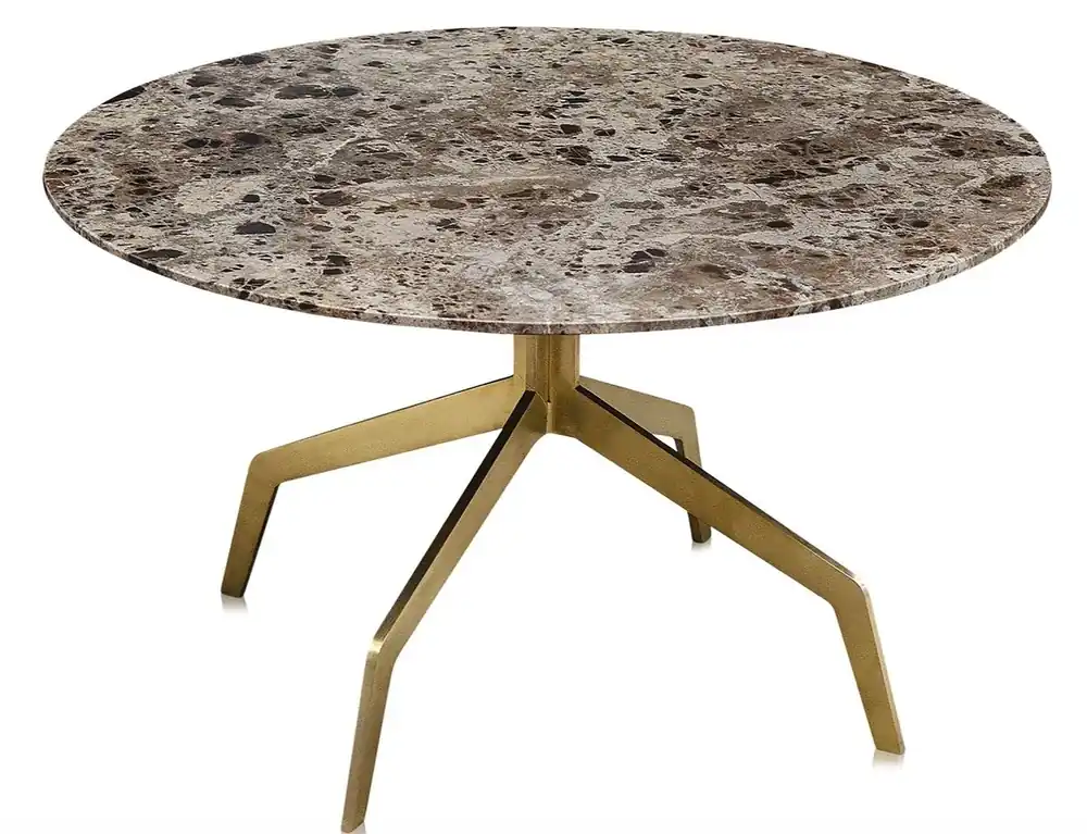 Neue Ware Casa Padrino tavolino da salotto di lusso oro Ø 70 x H. 40 cm - Mobili da Soggiorno di Lusso