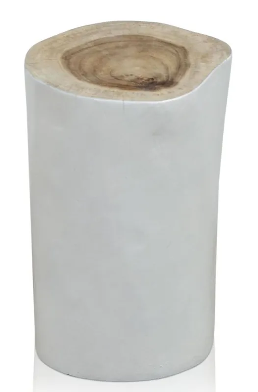 Bestseller Casa Padrino soggiorno sgabello / tavolino bianco Ø 27 x H. 45 cm - Mobili di Lusso