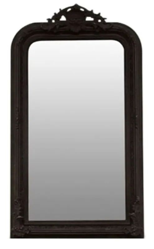 Casa Padrino specchio barocco nero 86 x H. 155 cm - Mobili Soggiorno in Stile Barocco Super-Preis