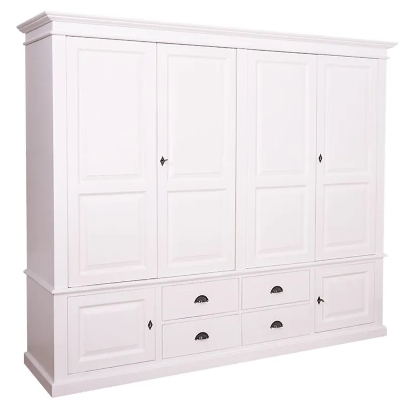 Casa Padrino armadio dei vestiti stile country bianco 232 x 59 x H. 197 cm - Mobili da Camera da Letto in Stile Country Sofort Bestellen