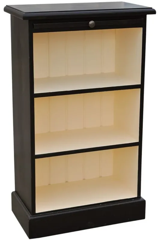 Sale Casa Padrino country house style bookcase black / cream 58 x 32 x H. 98 cm - Country House Style Office Furniture