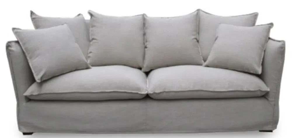 Zertifiziert Casa Padrino divano da salotto di lusso grigio 215 x 100 x H. 102 cm - Qualità di Lusso
