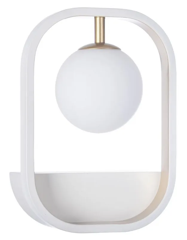 Abverkauf Casa Padrino applique da parete di lusso bianco / oro 17,8 x 11 x H. 25 cm - Lampada da Parete di Lusso