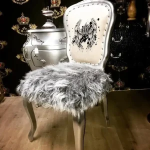 Bestpreis Straordinaria poltrona da barocco di lusso in stile leopardo con corona scintillante