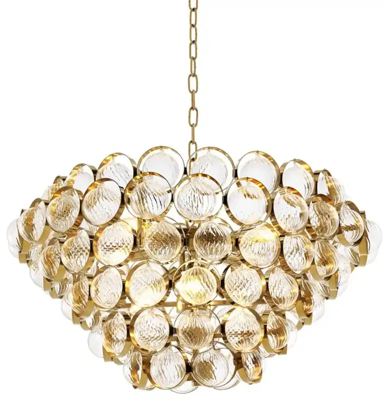 Sichere Zahlung Casa Padrino lampadario di lusso oro Ø 72 x H. 40 cm - Edizione Limitata