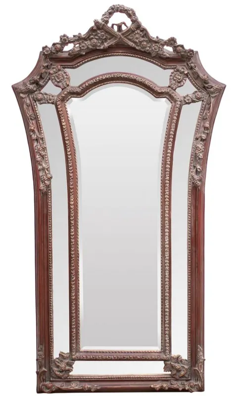 Preis Gesenkt Casa Padrino specchio da parete barocco marrone rossiccio 115 x H. 207 cm - Specchio Stile Barocco