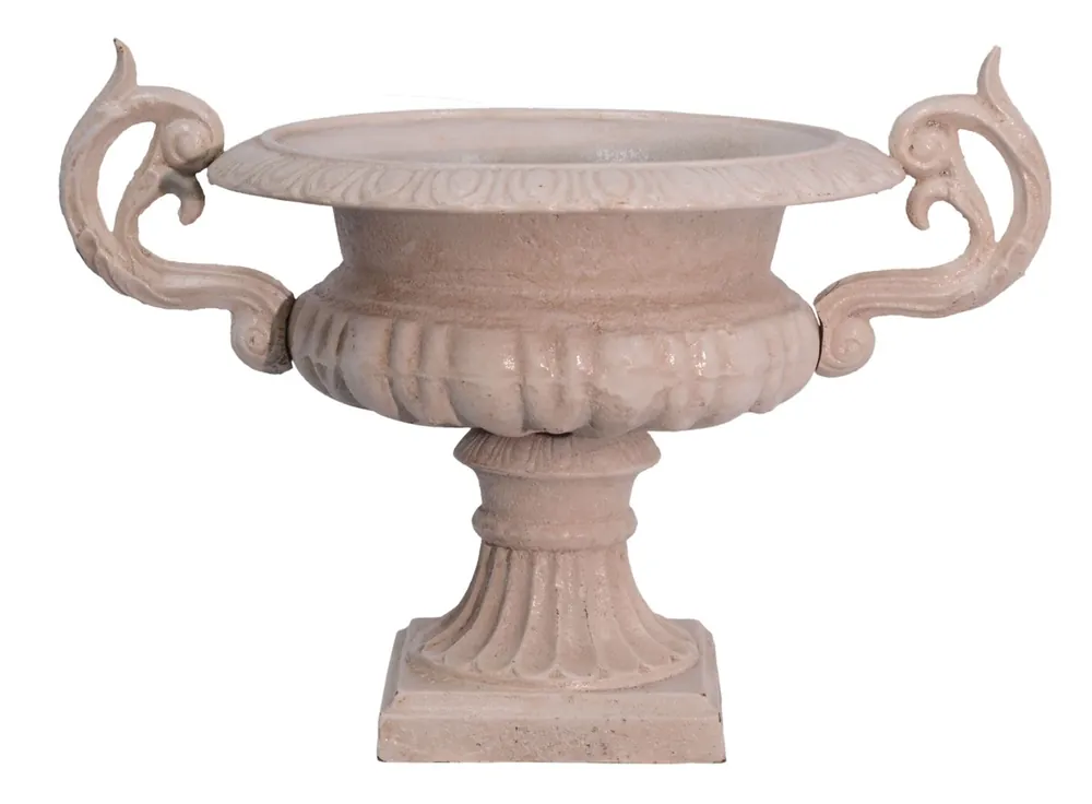 Casa Padrino Fioriera in stile antico Fiori in metallo bianco antico - vaso da fiori Bestseller