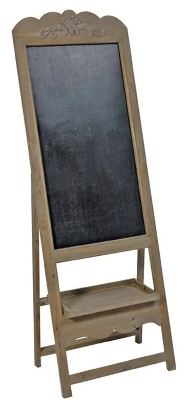 Casa Padrino barocco bordo gastronomia con supporto, bordo di scrittura di legno, aspetto antico, marrone Aktuell