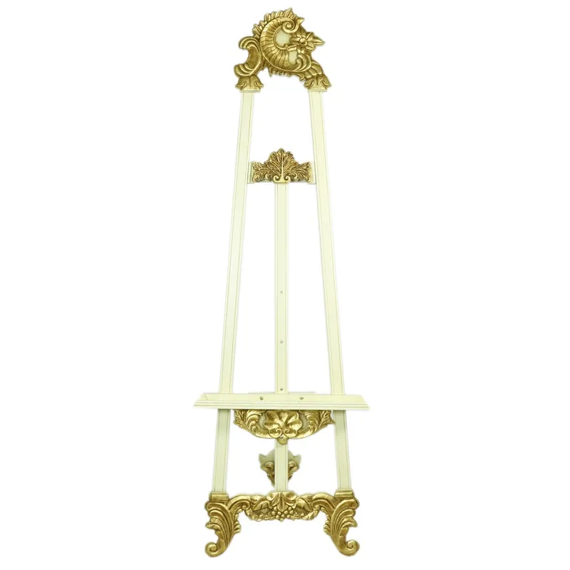 Casa Padrino Baroque Sign Stand in Cream / Gold - Hotel, Cafe, Restaurant, Store Facility, Shop Facility Neue Kollektion