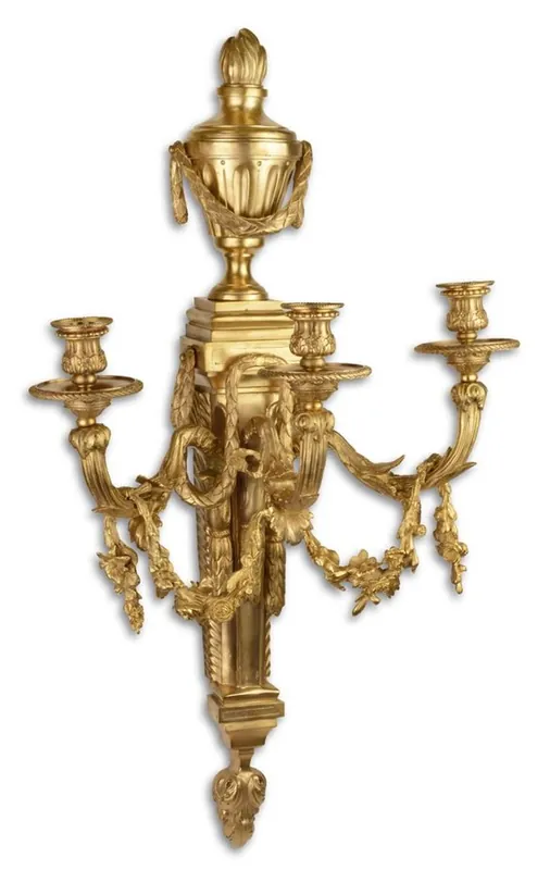 Top-Seller Casa Padrino portacandele da parete barocco oro 45 x 29,5 x H. 78 cm - Nobile e Sontuoso