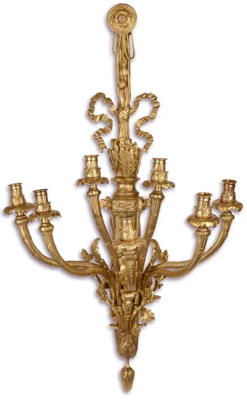 Casa Padrino portacandele da parete barocco oro 48 x 21 x H. 68 cm - Nobile e Sontuoso Bestpreis