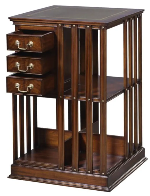 Günstig Casa Padrino libreria in mogano di lusso marrone / verde 49 x 49 x H. 80 cm - Collezione di Lusso