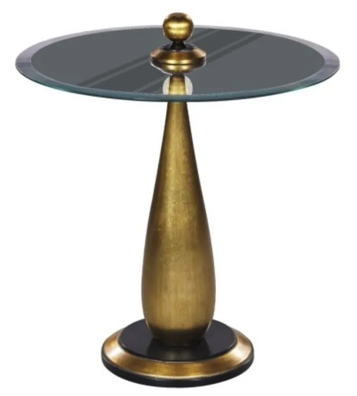 Casa Padrino tavolo da bar di lusso oro / nero Ø 60 x H. 72 cm - Tavolo da Bar Rotondo Ausverkauf