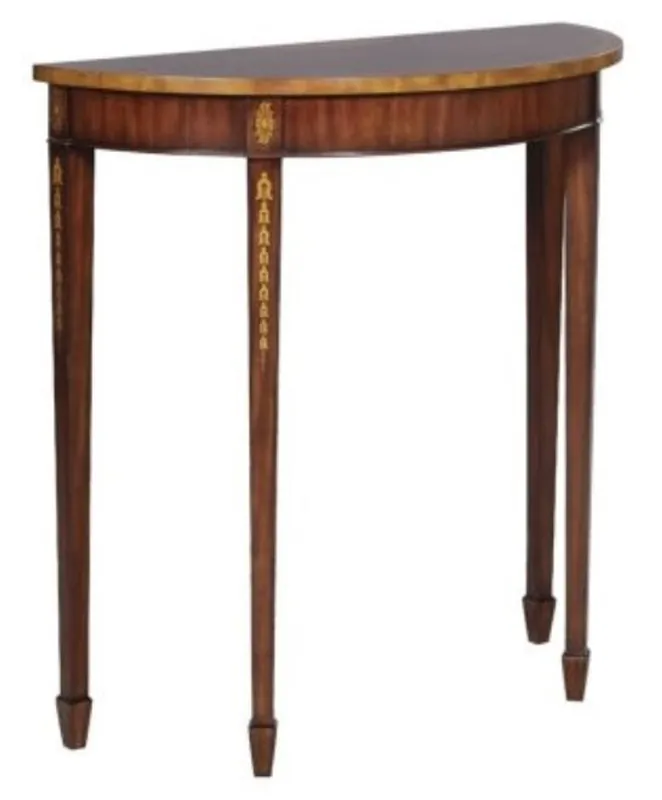 Top-Seller Casa Padrino Consolle Mogano Art Nouveau Marrone / Oro 81 x 35 x H. 83 cm - Consolle di Lusso in stile Art Nouveau
