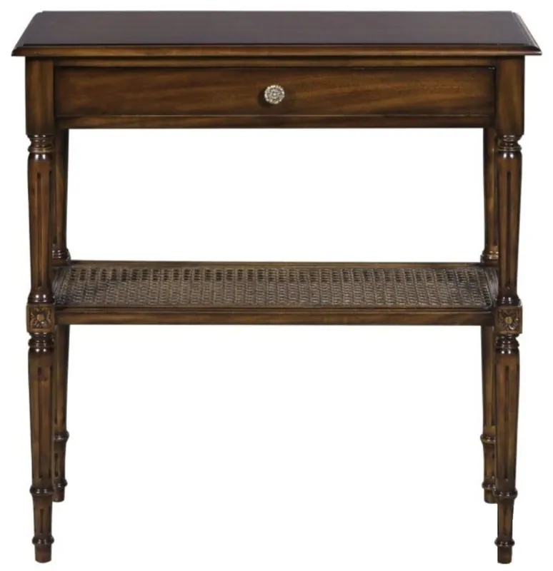 Kracherpreis Casa Padrino consolle in mogano Art Nouveau di lusso con cassetto marrone scuro 71 x 28 x H. 76 cm - Consolle in Stile Art Nouveau Francese