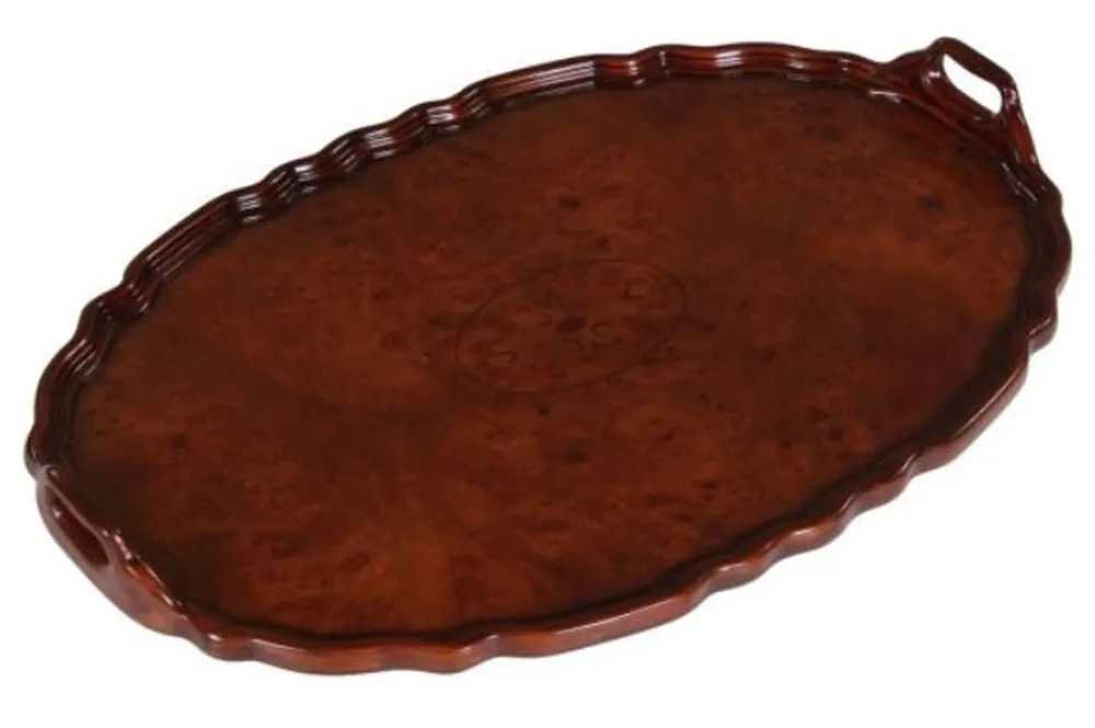 Günstig Casa Padrino Vassoio da Mogano Marrone 66,5 x 44,5 x H. 6,2 cm - Accessori da Pranzo di Lusso