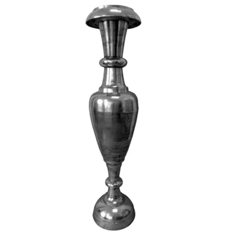 Casa Padrino Antique Style Vaso Alluminio Argento - Decorazione Hotel - Baroque Flower Pot Plant Pot - Mod 1 H. 107 cm Sonderangebot
