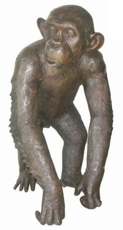 Sonderangebot Casa Padrino scuderia bronzo di lusso scimpanzé in bronzo 45 x 60 x H. 78 cm - Deco Scultura Figura