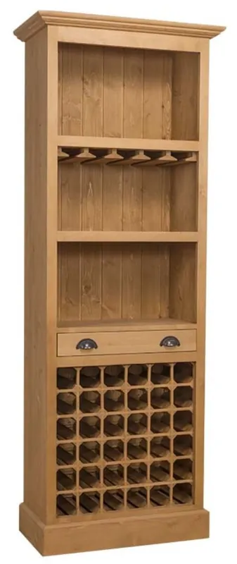 Casa Padrino mobile bar in stile country colori naturali 78 x 41 x H. 210 cm - Armadio da Vino in Stile Country Kracherpreis