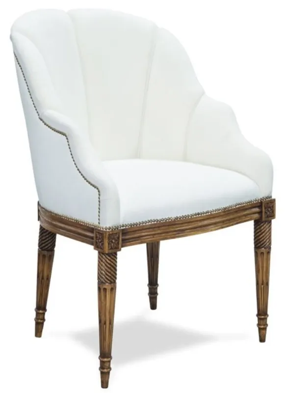 Finale Aktion Casa Padrino sedia da salotto stile barocco lusso bianco / marrone 61 x 66 x H. 95 cm - Arredo Hotel