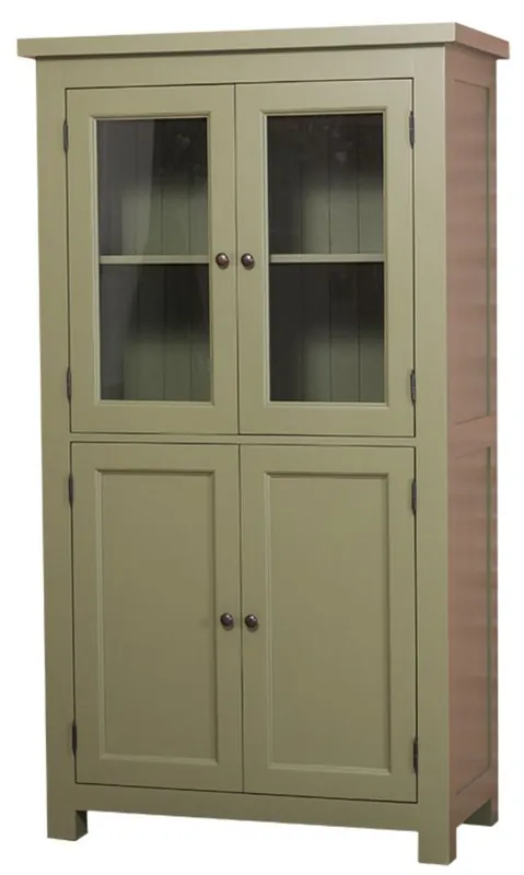 Casa Padrino cucina in stile country con 4 ante verde 100 x 50 x H. 180 cm - Mobili da Cucina Begrenztes Angebot