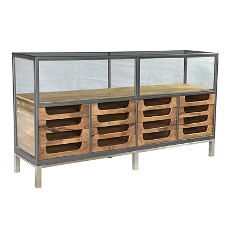 Wochenendangebot Casa Padrino Buffet di design con cassetti Nature 193 x 46 x H.99 cm - Hotel Möbel
