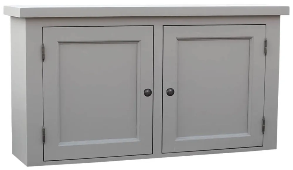 Casa Padrino pensile da cucina stile country grigio 120 x 31 x H. 65 cm - Pensile da Cucina in Stile Country con 2 Ante Nur Für Kurze Zeit