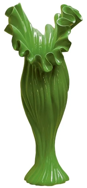 Casa Padrino designer vaso da fiori verde B. 33 cm altezza 81 cm - Dekovase Letzte Chance