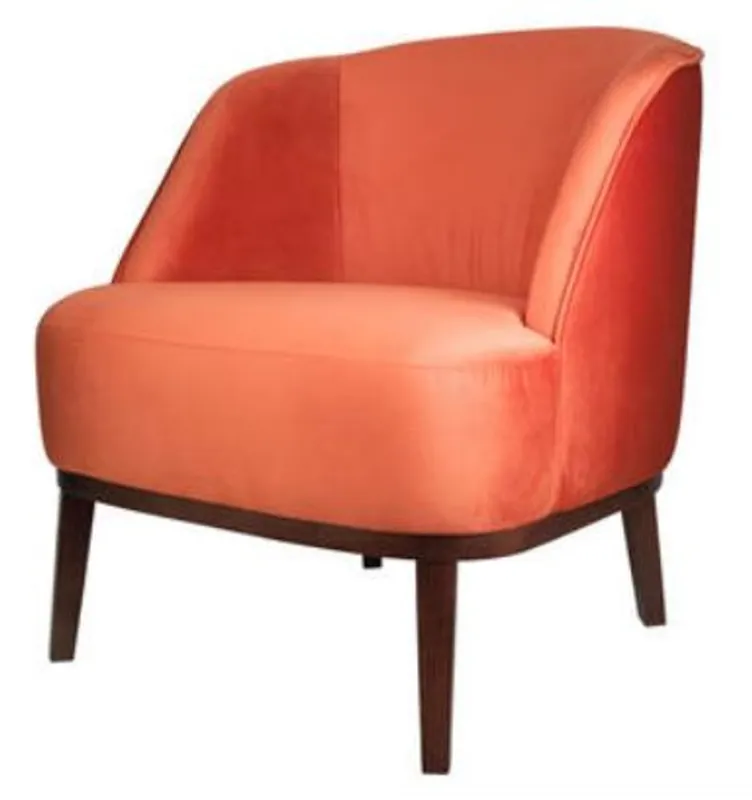 Casa Padrino poltrona da salotto arancione / marrone 66 x 66 x H. 70 cm - Collezione di Lusso Bestpreis