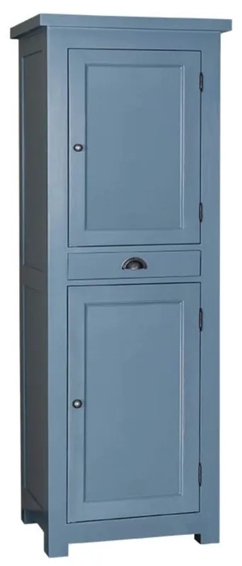 Casa Padrino mobile da cucina in stile country con 2 ante e cassetto blu 67 x 50 x H. 180 cm - Mobili da Cucina Versand Am Gleichen Tag