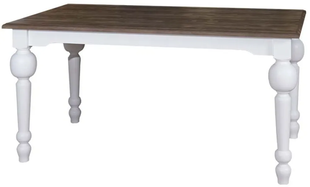 Tavolo da pranzo stile country Casa Padrino bianco / colori naturali 180 x 90 x h 75 cm - mobili da pranzo in stile country Saisonangebot