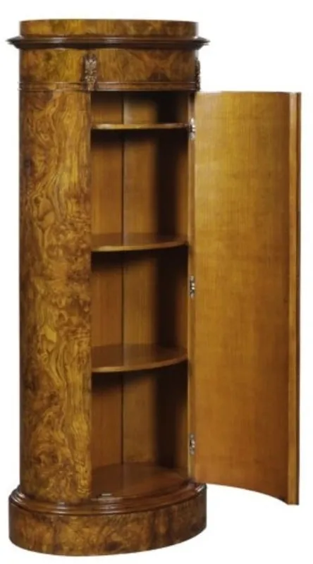 Highlight Casa Padrino cassettone Art Nouveau di lusso con anta marrone chiaro 62 x 39 x H. 145 cm - Arredo Barocco e Art Nouveau